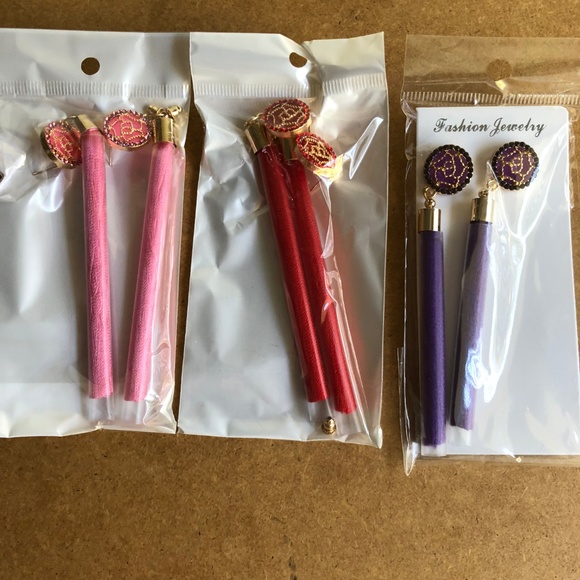 NEW "Fairytale" Tassel Earrings (Pink) - Picture 3 of 4